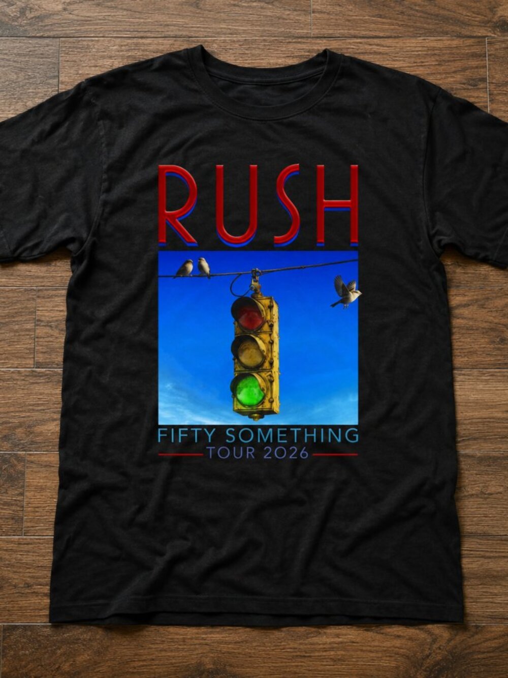 Rush Fifty Something Tour 2026 Traffic Graphic T-Shirt